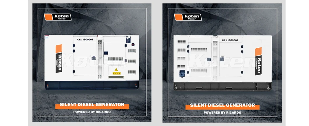 20kw 30kw 30kVA 40kVA 50kw 100kw 100kVA 200kw 500 Kw Silent Power Generation Electric Diesel Engine Generator by Ricardo