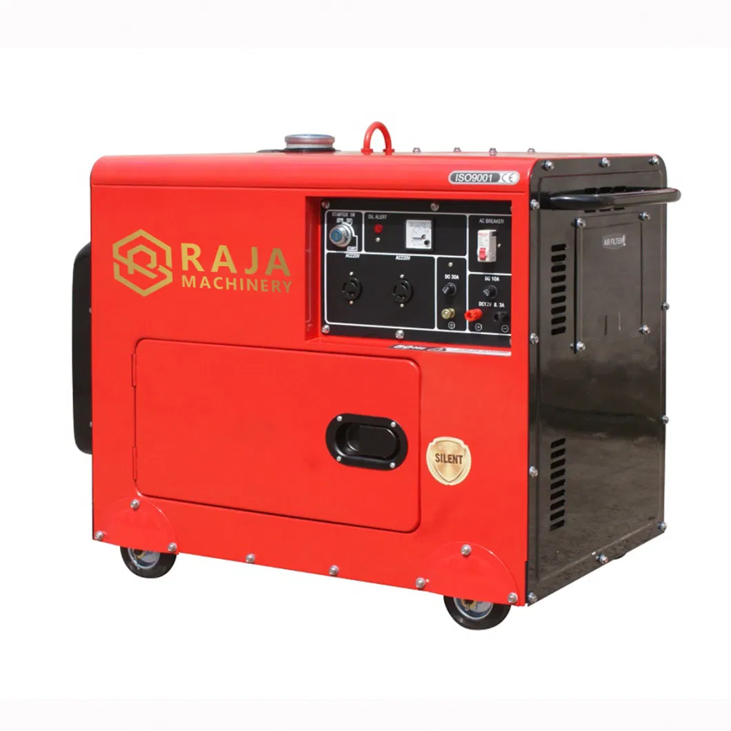 Hot Sale 9.8HP 5.5KVA 5.5KW 5500W Super Silent Diesel Generator