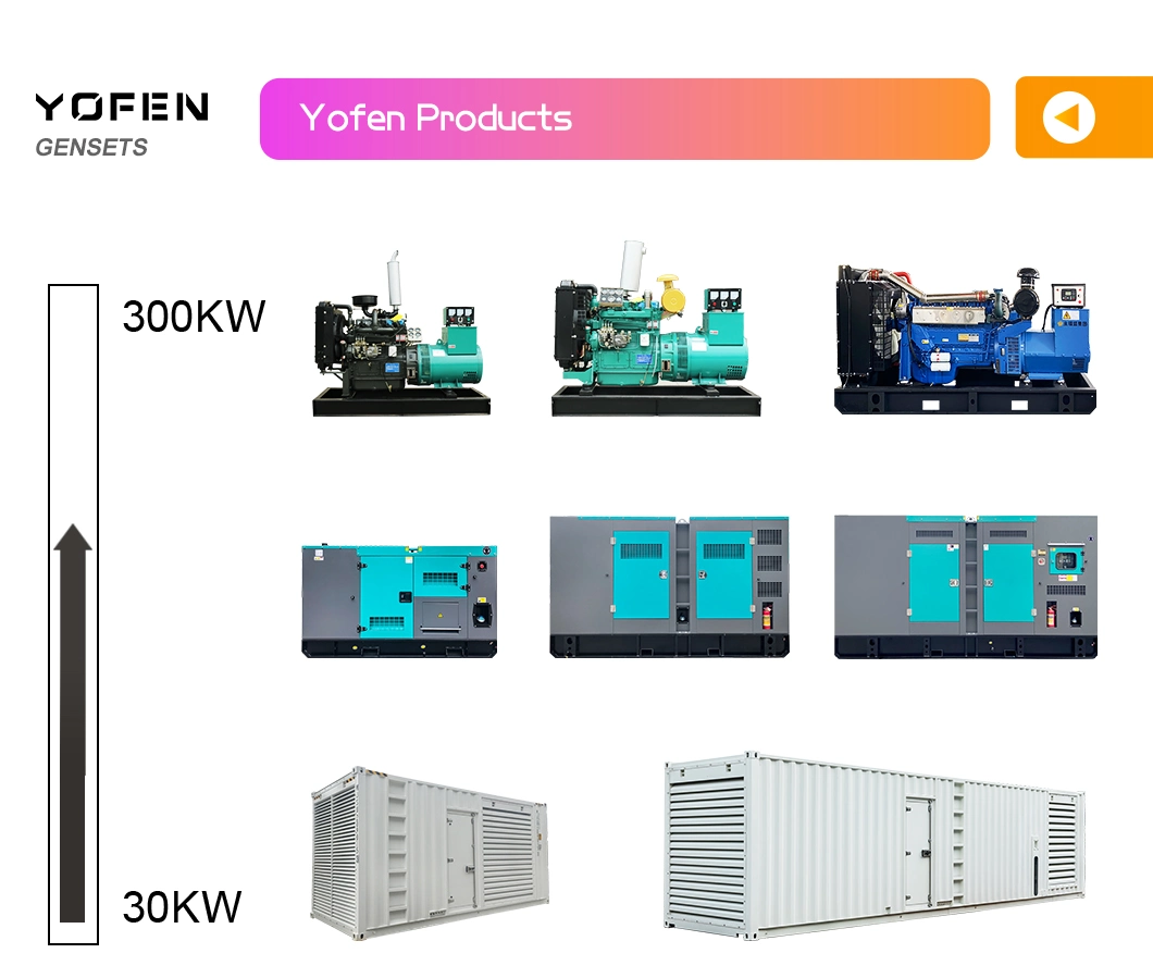 150kw 187.5kVA Four Stroke AC Factory Outlet Diesel Generator Ricardo with Yofen