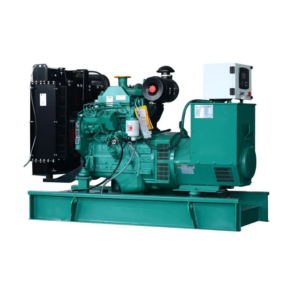 25kw 30kw 40kw 50kw K4100d Zh4102D R4105zd Silent Open Type 4 Cylinders Diesel Engine Generator