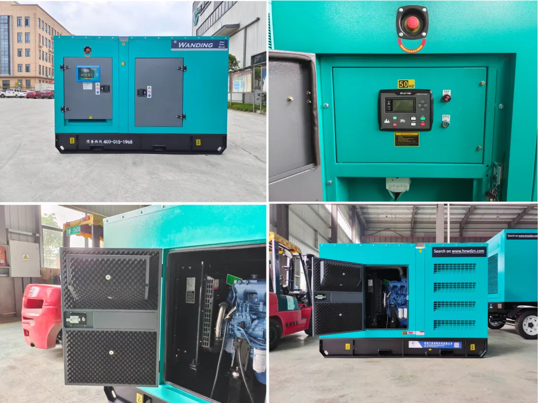 Electricity Generator Cummins Volvo Weichai Engine Soundproof 80kw 100kVA Silent Diesel Generator with Canopy