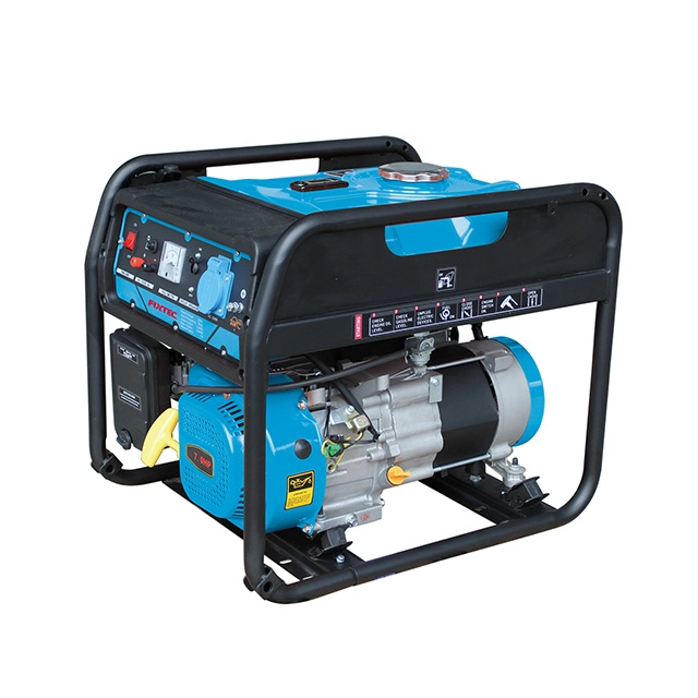 Fixtec Portable 5kw Single Phase Welding Machine Diesel Engine Generator for Sale