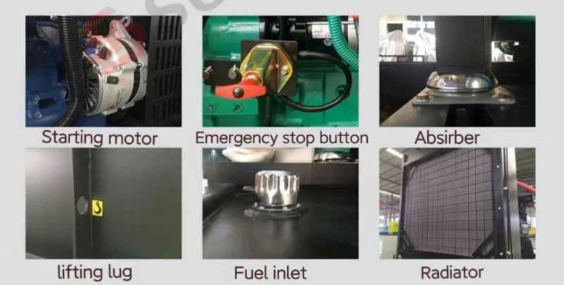 Silent/Soundproof /Electric /Portable /Silent Type /Open Type /Water Cooled /Marine/Cummins/Perkins Diesel Generator with Stanford Alternator