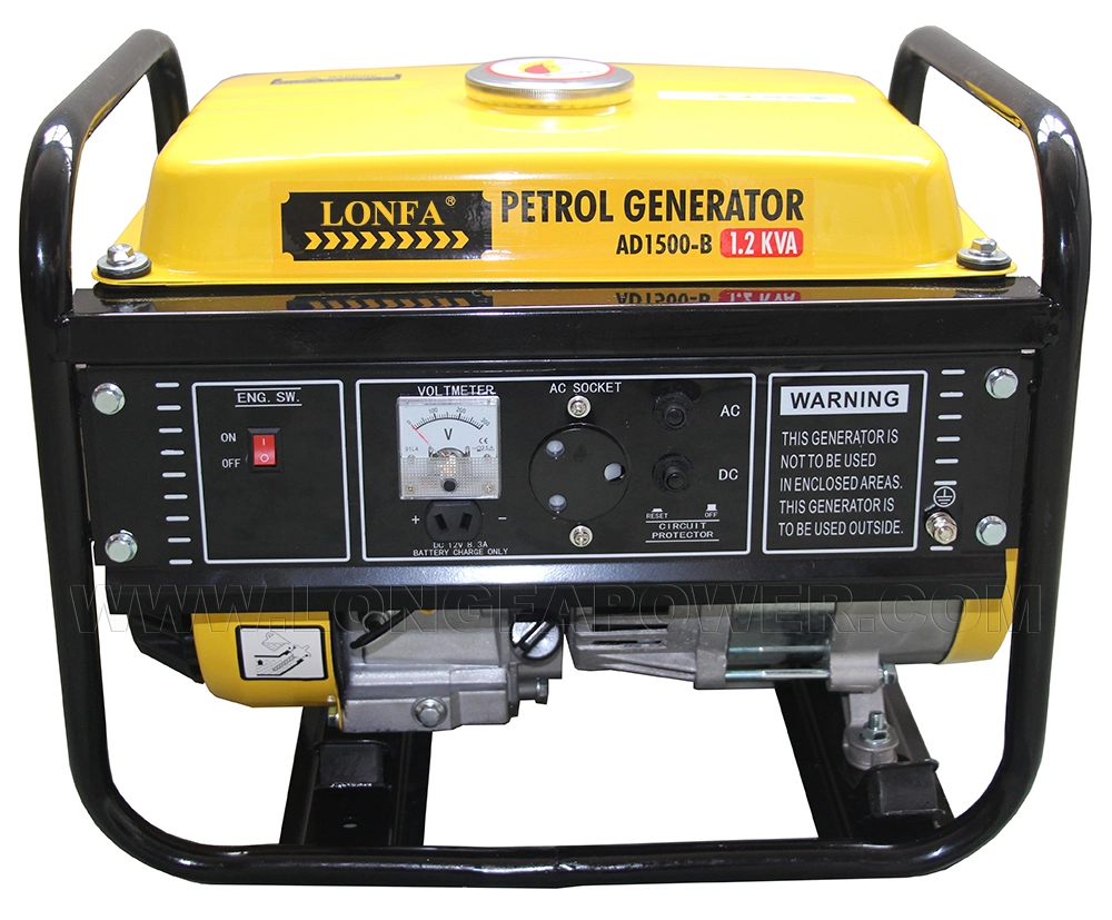 Hot Sale Portable Manual Start 1000 W 1 kVA 1 Kw 1500 W 1.5 kVA 1.5 Kw 3000 W 3 kVA 3 Kw 7kw 7kv Home Use Petrol Generator by Gasoline Engine with CE Soncap