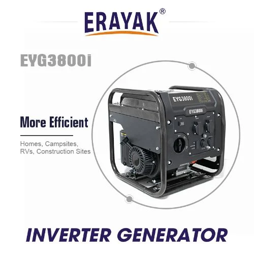 Eyg3800I Emergency Power Petrol Inverter Generator, Eco Mode for Camping, Motorhomes