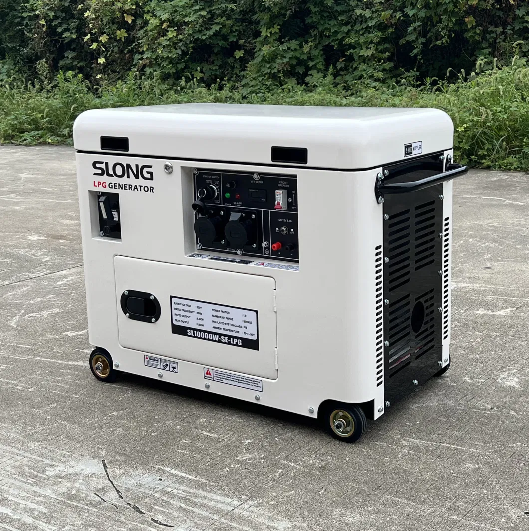 E. Slong Brand Standby Power Electric Super Silent Gasoline Generator 8kw