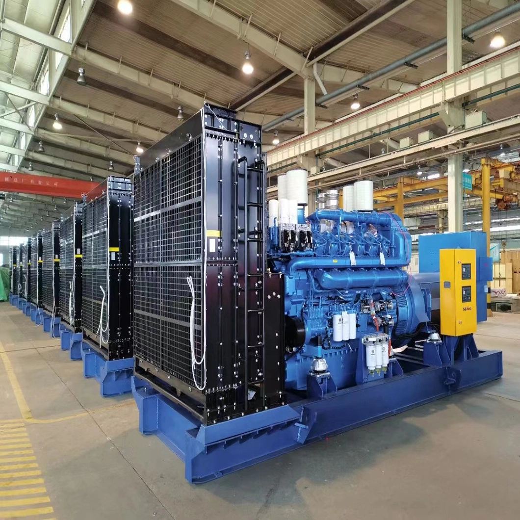 2500 kVA 2000 Kw 3 Phases 50 Hz Water Cooled 400/230 V Soundproof Baudouin 12 Cylinders 4 Strokes 1500 Rpm Engines Powered Open Frame Container Diesel Generator