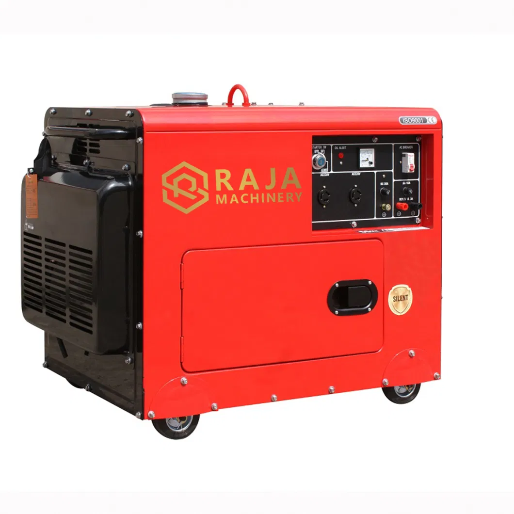 Mass Production Ready 50HZ 6.5KVA 6.5KW 6500W Soundproof Generators