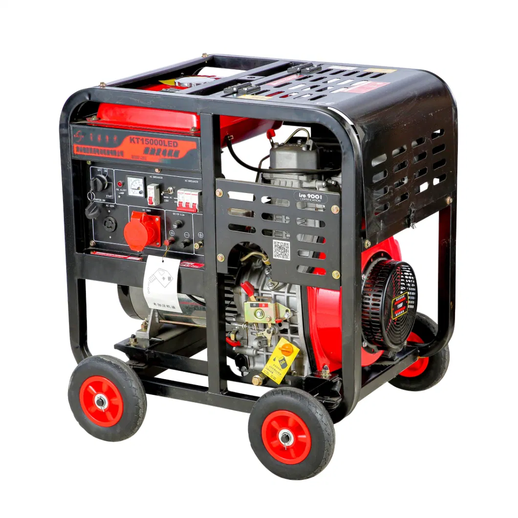 Small Portable Inverter Electric Diesel Generator 8kVA 8.5kVA Motor 1 Single 3 Three Phase Permanent Magnet Power Generator