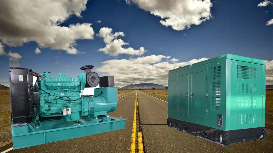 Custom Heavy Duty 440 Kw Generator 550 kVA Silent Diesel Generator 3 Phase Electricity Generation Use Industrial