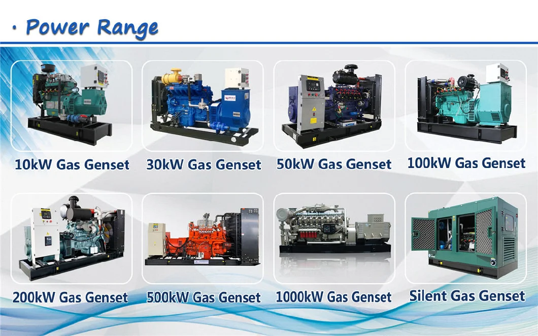 CE ISO 100kw 125kVA Natural Gas Generator with Cummins Engine