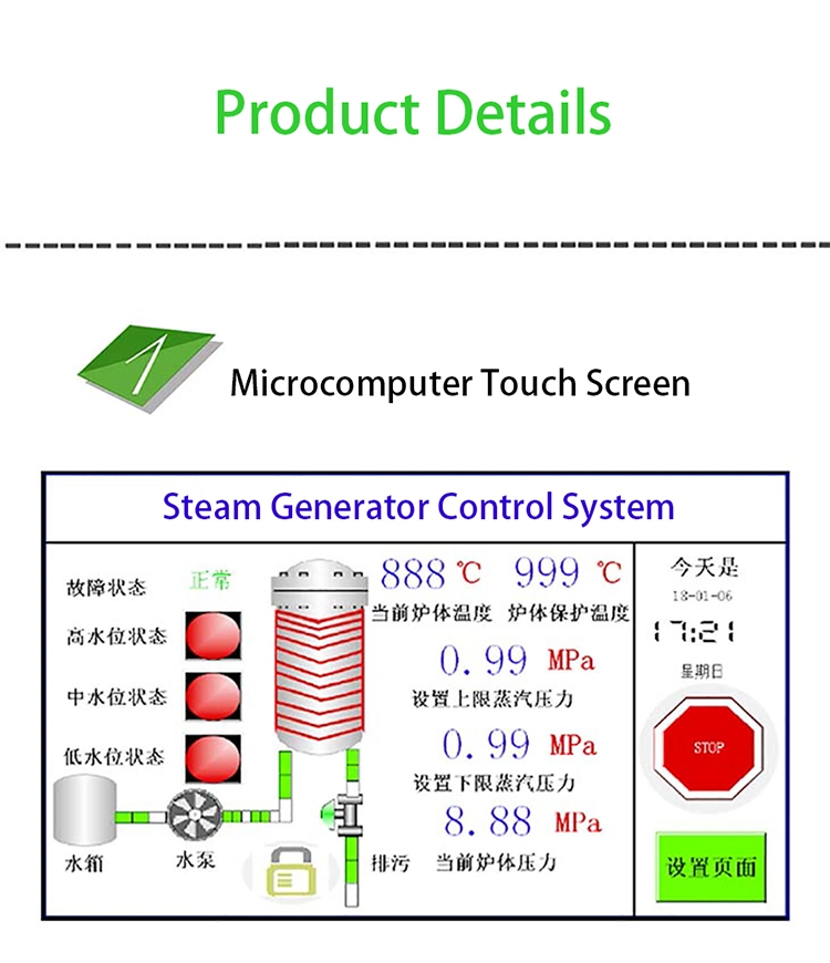 Jonson Steam Generator Power Saving 30%~70% Dry and Wet Use Movable Electric Heating Steam Generator Ready to Ship Electromagnetic Steam Generator Automatic