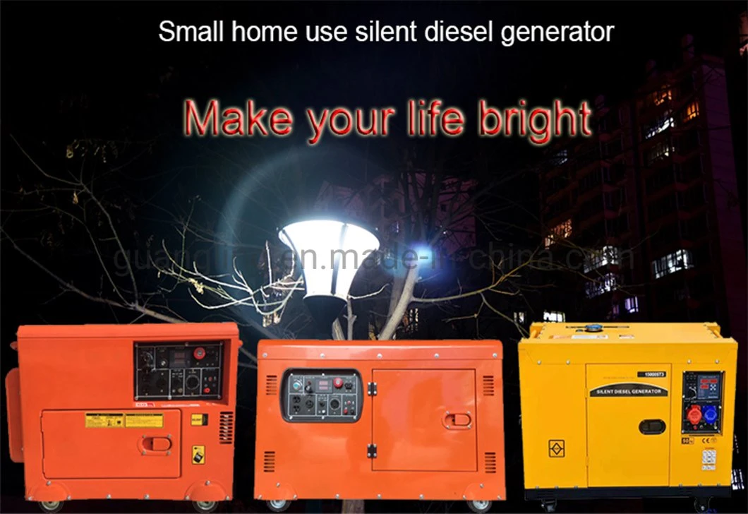 4kVA 4kw Portable Silent Diesel Electrical Electriccity Generator Three Phase