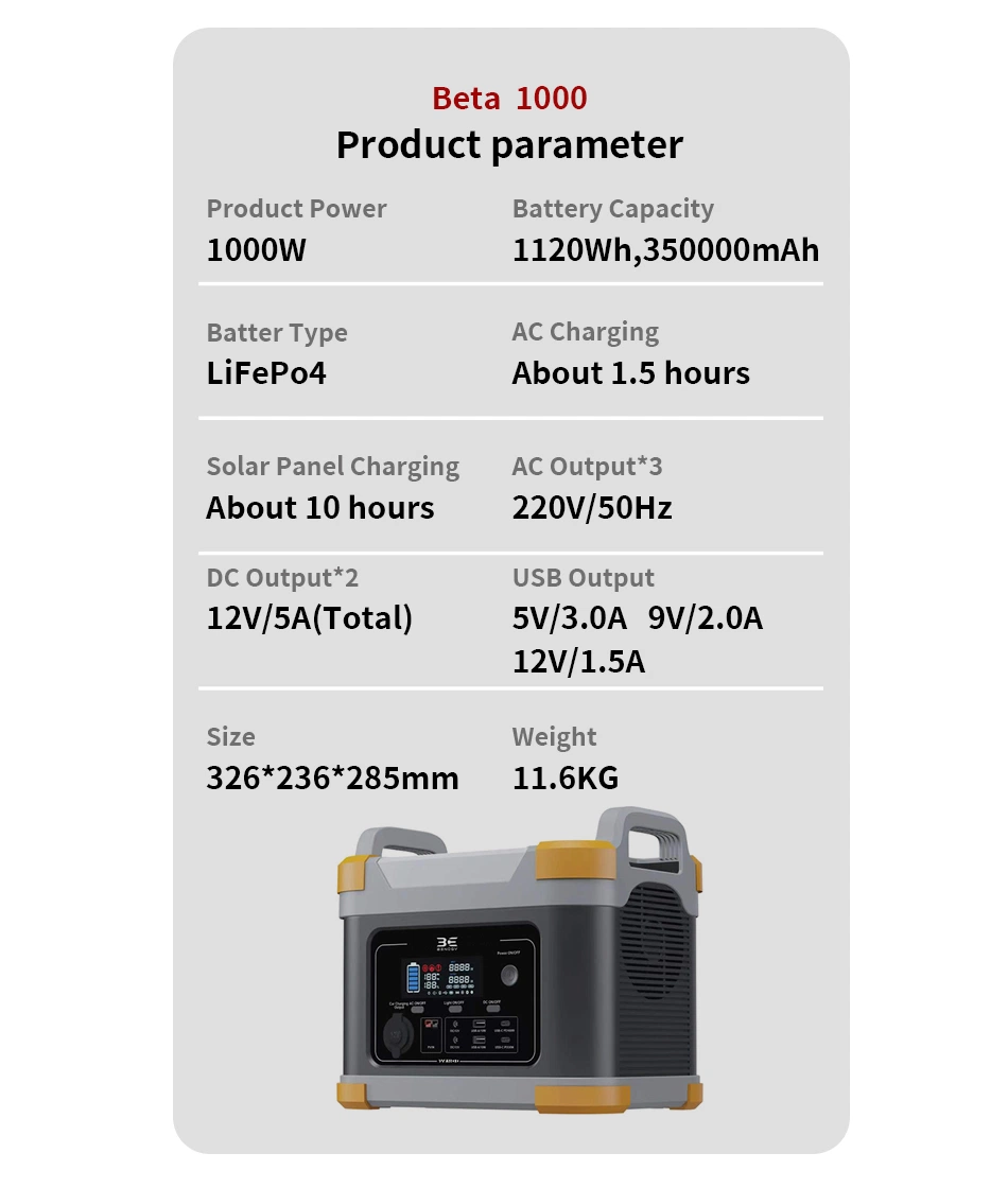 Mobile Wireless Charging LiFePo4 Battery And Inverter Powered System Off Grid Portable Solar Generator 300w/500w/1000w/1500w/2000w For Camping/House/Emergency