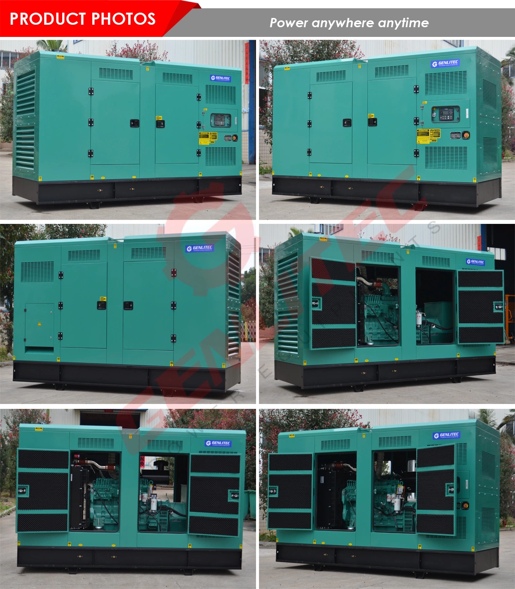 Heavy Duty Standby Power 550 kVA Cummins 440kw Silent Diesel Generator with Kta19-G4 Engine