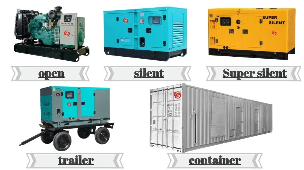 Power Silent Single 3 Phase Electric Diesel Generator 60Hz Soundproof 80 kVA 4 Cylinder Container 380V Diesel Generators