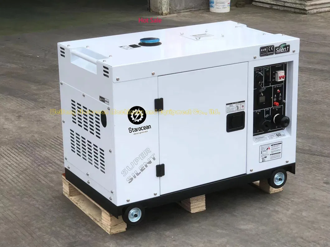 6.5kw 7kw 8kw 9kw 10kw in Stock Small Silent Diesel Generator with Low Price for Sales