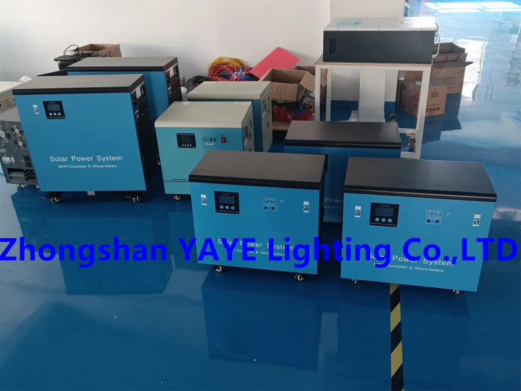 Yaye Best Solar Manufacturer Factory Home/Office Portable Mini Industrial Power System Station Lithium Battery Generator 2kw/3kw/5/6kw/10kw/12kw/15kw/20kw/30kw