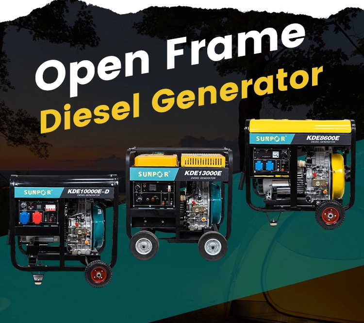 Affordable Price Most Efficient Open Frame Diesel Whole House Generator