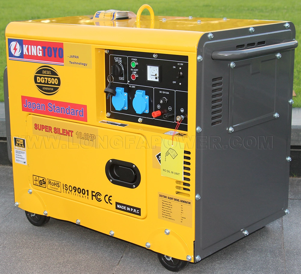 Lebanon Hot Sale 3kw 3kVA 4kw 4kVA 4000W 5kw 5kVA 5000W 6kw 6kVA 6000W 7kw 7kVA 7000W 8kw 8 kVA 1 3 Phase Super Silent Soundproof Air Cooled Diesel Generator