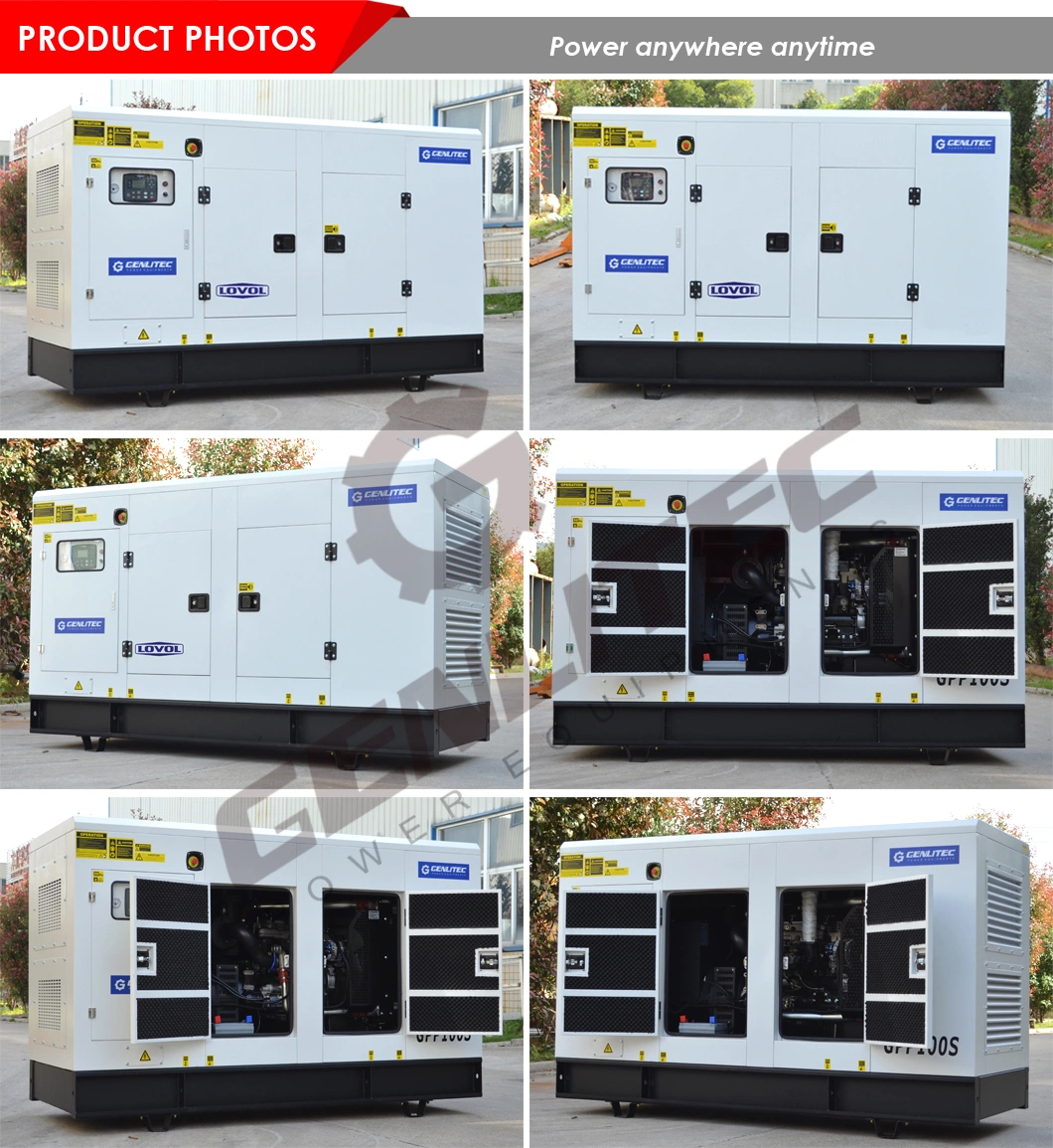 62.5 kVA Generator AC 3 Phase 50 Kw Lovol 1004tg Silent Diesel Generator Price