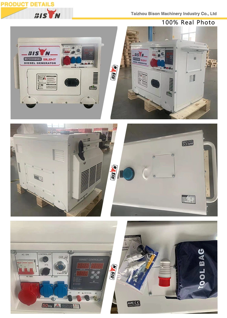 3kVA to 7kVA Electric Portable Soundproof Mini Diesel Generator Set Price 5kw 6kw 7kVA 7kw 220V 1 Phase Power Diesel Engines Small Diesel Generator