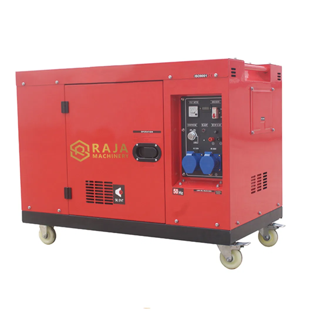 Air Cooled Equal Power 8.8KW Silent Diesel Generator for Outdoor Electricity Supply