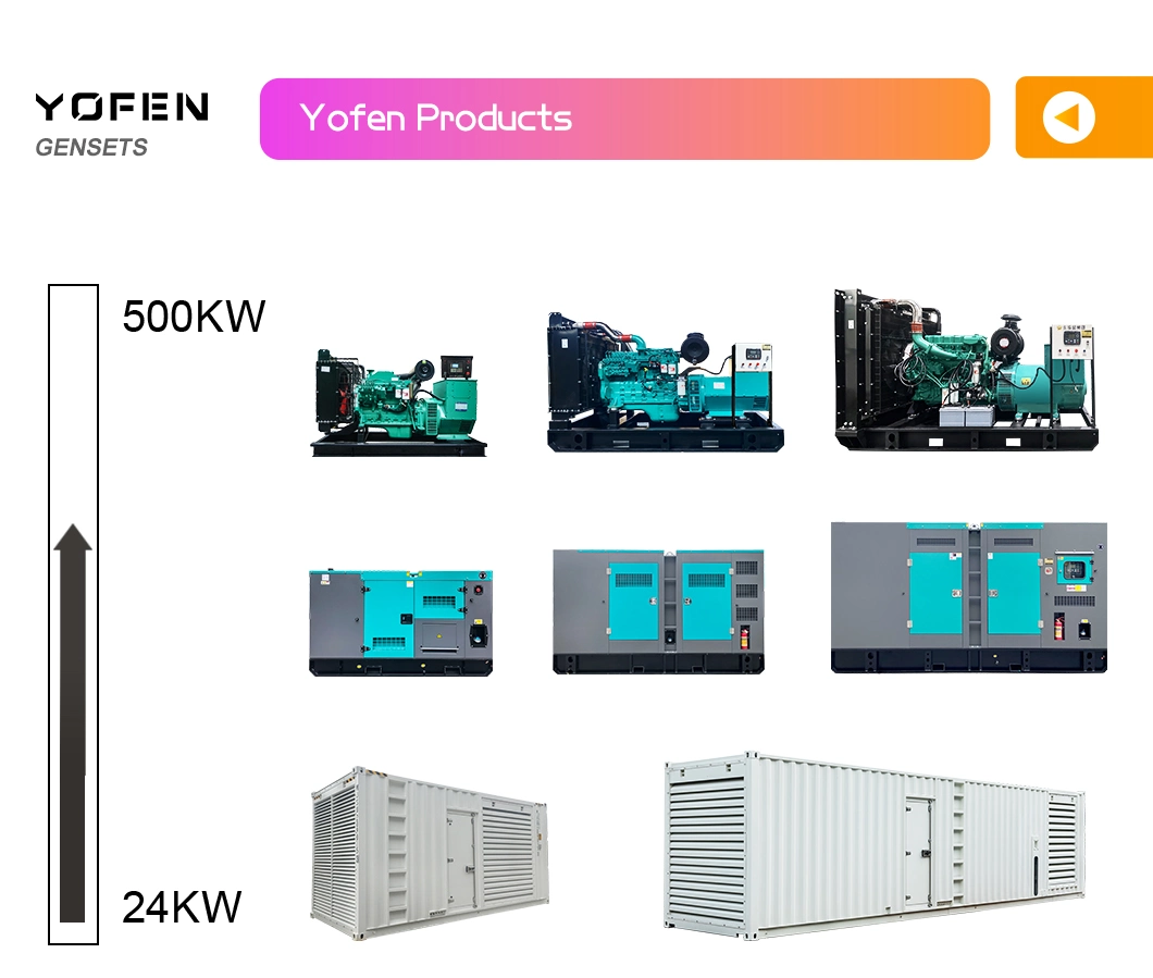 60kw 75kVA Three Phase Open Silent Electric Type Home Use Cummins Diesel Generator by Yofen
