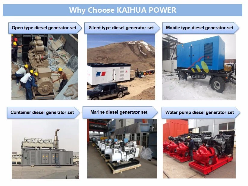 Weichai Small Power House/Home Use Diesel Generator Open Type Silent Type China Direct Factory