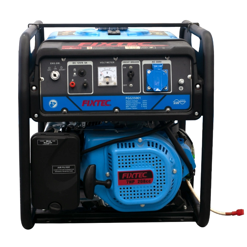 Fixtec Portable 5kw Single Phase Welding Machine Diesel Engine Generator for Sale