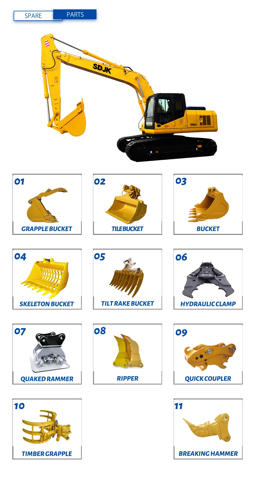 New Medium Excavator Machines with Cheap Prices for Sale 24 Ton