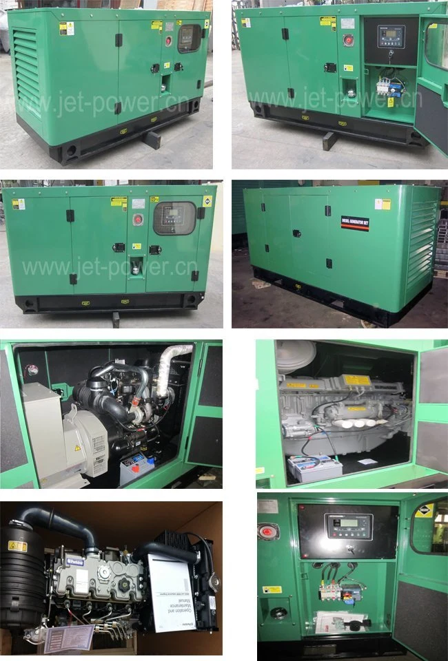 Weifang Power 4cylinders Engine 15kVA 25kw 30kw 40kw Diesel Generator