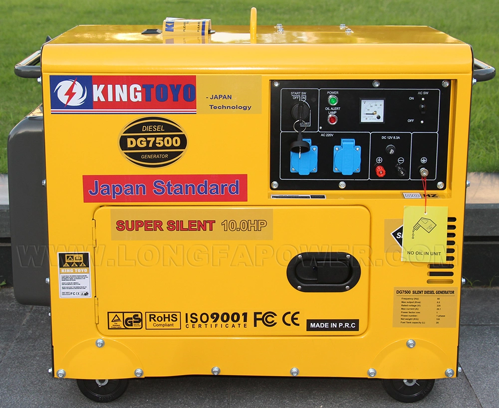 Lebanon Hot Sale 3kw 3kVA 4kw 4kVA 4000W 5kw 5kVA 5000W 6kw 6kVA 6000W 7kw 7kVA 7000W 8kw 8 kVA 1 3 Phase Super Silent Soundproof Air Cooled Diesel Generator