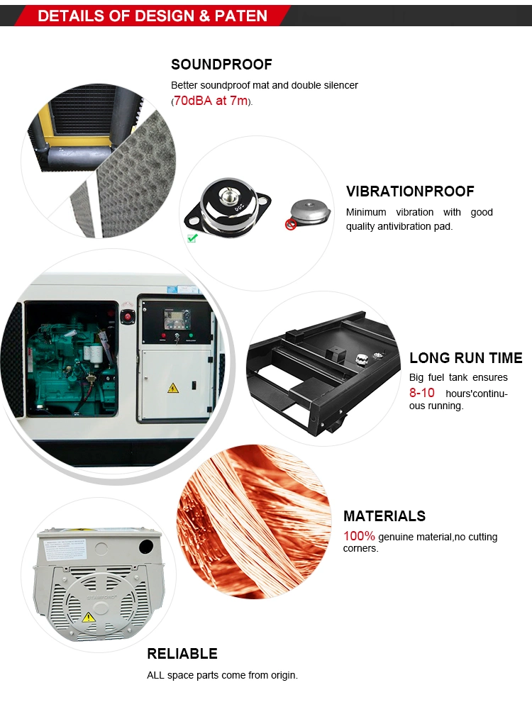 Electric Power Silent Diesel Eigine Generator Parts