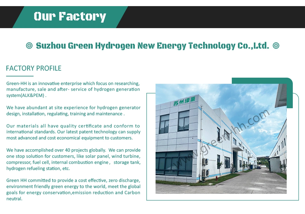 1kw -5MW Green Hydrogen Refueling Station Water Electrolysis Plant Hydrogen Generator