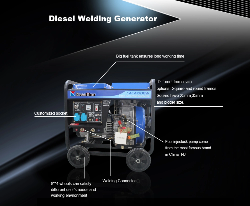 Welding Machine Diesel Welder Generator 7500dew Maunal or Electric Start