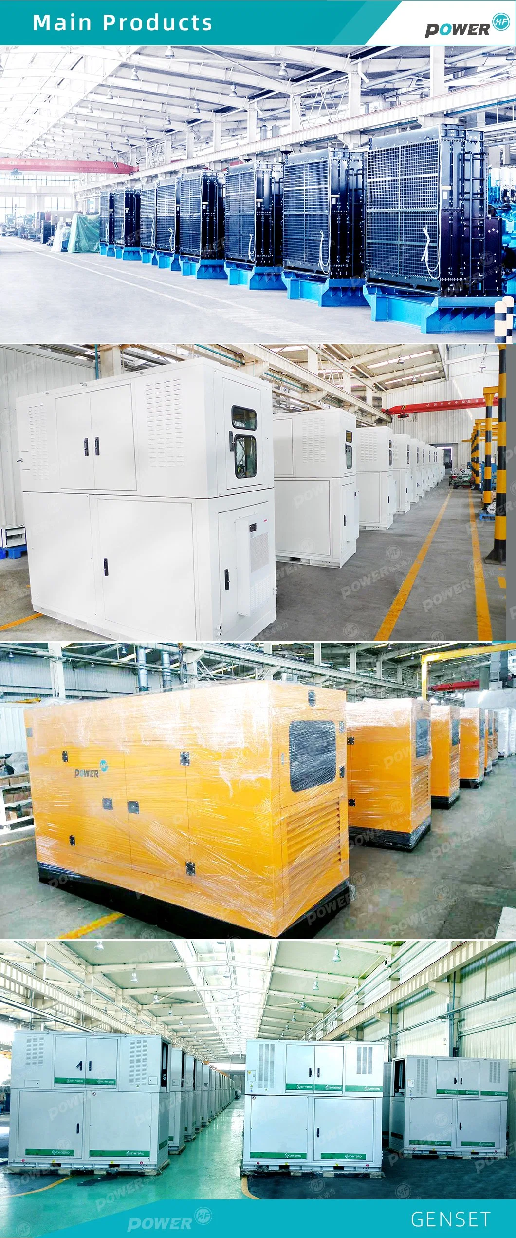 Factory Price Large Open Diesel Generator Set 30/150/200/250/300/350/500 Kw kVA 220V 380V 400V Customized Power Generators