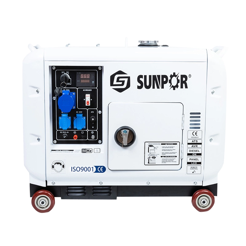 6.5kw 7kw Silent Portable Type Air Cooled Diesel Generator for House