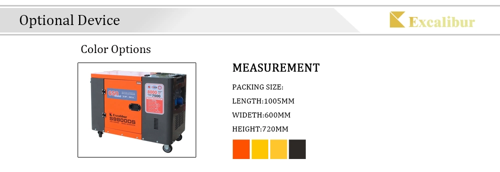 10kVA Silent Diesel Power Generator with Remote Start