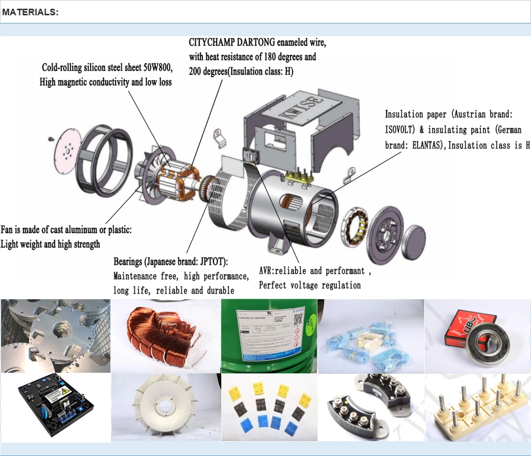 Sg Series High Power Permanent Magnet Excitation System AC Brushless Generator with Pure Copper