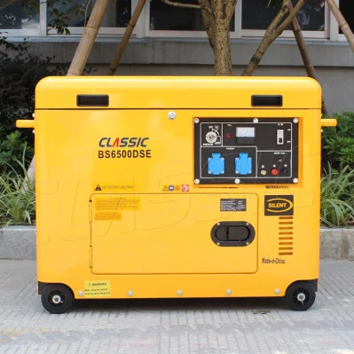 Generatori diesel silenziosi trifase Bison Kde6500t di piccole dimensioni