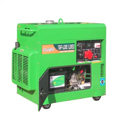 Generatore diesel portatile tipo silenzioso da 5,5 kw fornito in fabbrica