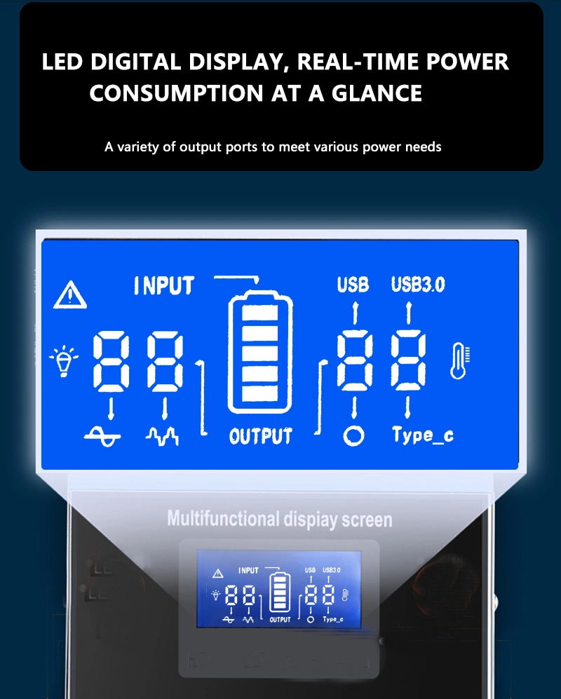 No Gasoline No Noise Campers Rvs Power Station Outdoor LiFePO4 Battery Portable Power Station 150W/300W Solar Generator 918