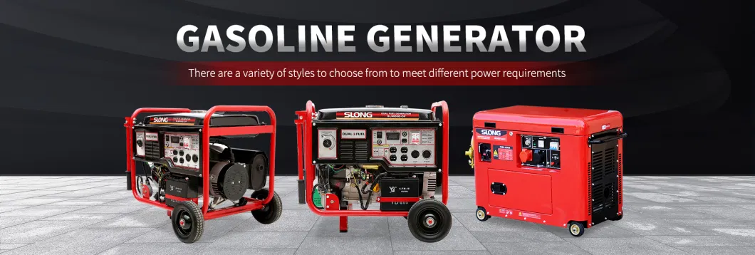 E. Slong Brand Standby Power Electric Super Silent Gasoline Generator 8kw