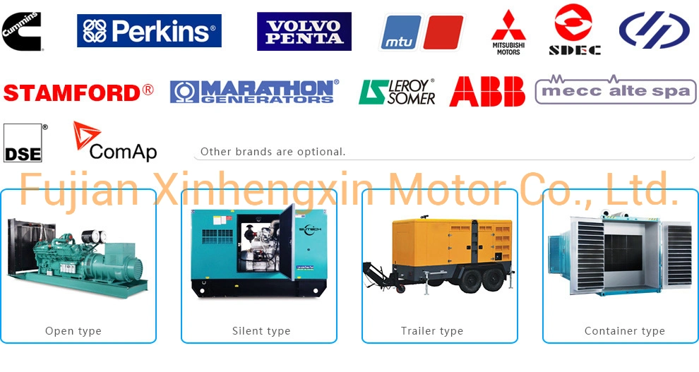 300 Kw Electric Start Cummins Engine Soundproof Type Power Diesel Generator 375 kVA