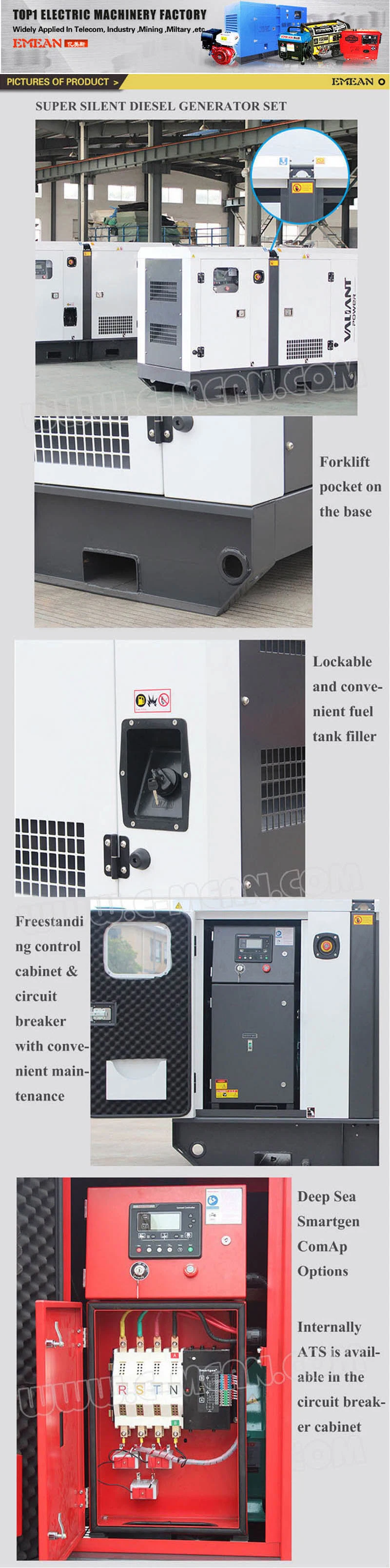 80kw 80 Kw Three Phase Silent Diesel Generator with Weichai Engine Generador Electrico