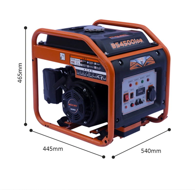 4.8/3600 Kw/ (R/Min) 33.3/35kg Aerobs 480*400*450mm Portable Digital Inverter Petrol Generator