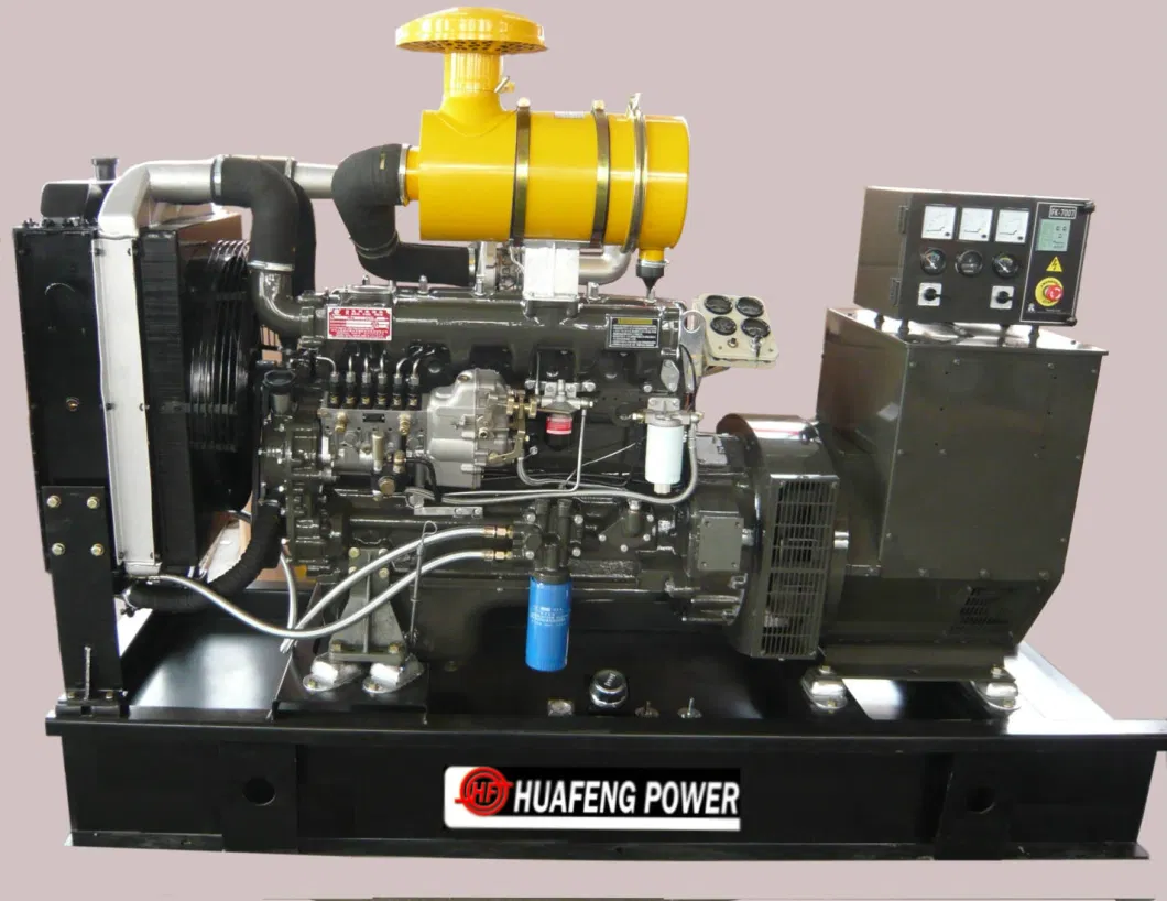 Open Frame 1500 1800 Rpm 50 60 Hz 400/230 V Water Cooled Stamford Leroy Somer Alternator Deepsea Controller Diesel Generator with Ricardo 110 Kw Diesel Engine