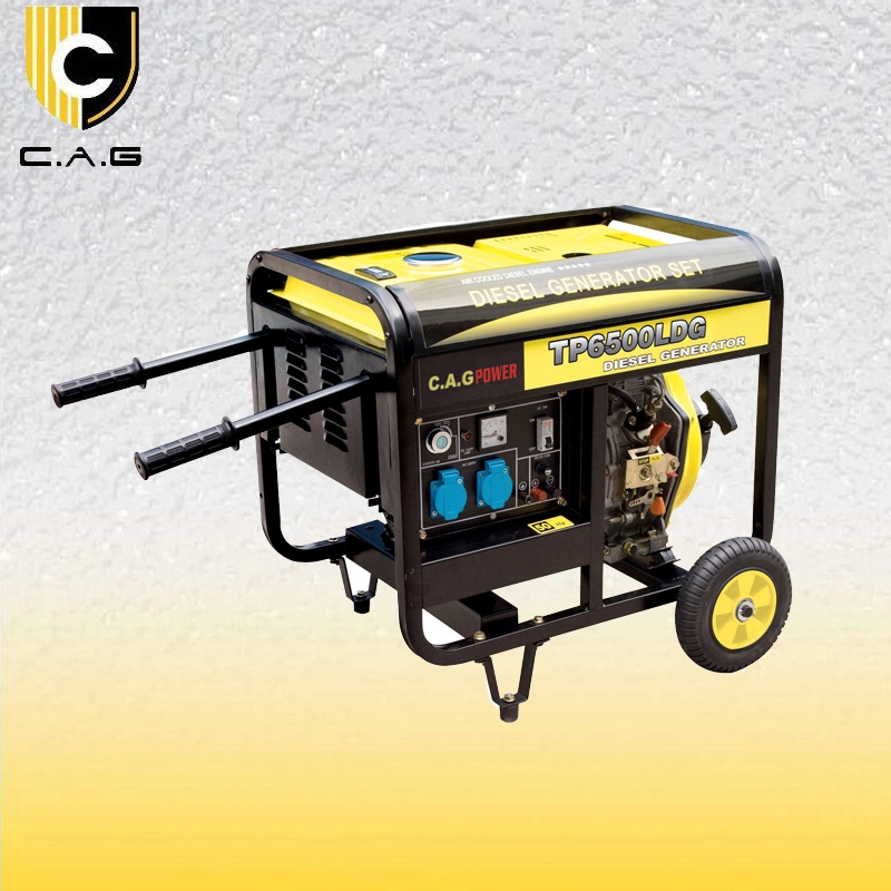 5.0kw/5.0kVA 5.0 Kilowatt Domestic Backup Diesel Engines Powered Generator with Folding Handle