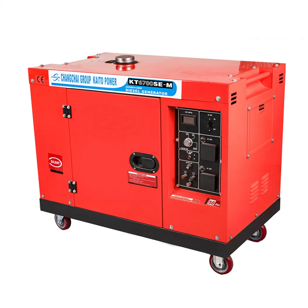 5kw 6kva Three Phase Air Cooled Silent Electric Diesel Generator